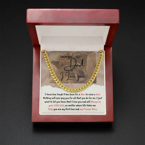 Lion Necklace For Dad Cuban Link Chain Gift For Father Dad Gift Ideas Fathers Day Birthday Anniversary Gift For Him