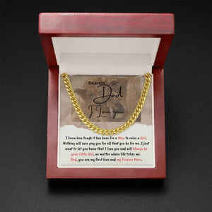 Lion Necklace For Dad Cuban Link Chain Gift For Father Dad Gift Ideas Fathers Day Birthday Anniversary Gift For Him