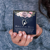To The Mother Of The Groom Forever Love Heart Necklace Gift From Son, You'll Always Be The First Woman I Ever Loved, Gift Idea For Mom From Son