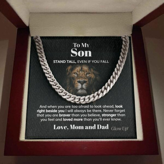 Pamaheart- Personalized Cuban Link Chain - To My Son, Gift For Man, Husband, Gift For Birthday, Christmas