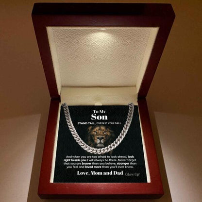 Pamaheart- Personalized Cuban Link Chain - To My Son, Gift For Man, Husband, Gift For Birthday, Christmas