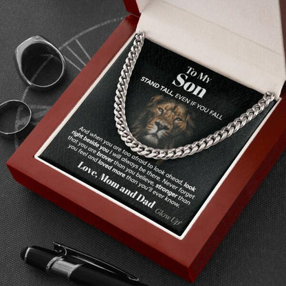 Pamaheart- Personalized Cuban Link Chain - To My Son, Gift For Man, Husband, Gift For Birthday, Christmas