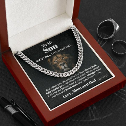 Pamaheart- Personalized Cuban Link Chain - To My Son, Gift For Man, Husband, Gift For Birthday, Christmas