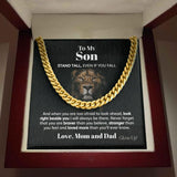 Pamaheart- Personalized Cuban Link Chain - To My Son, Gift For Man, Husband, Gift For Birthday, Christmas