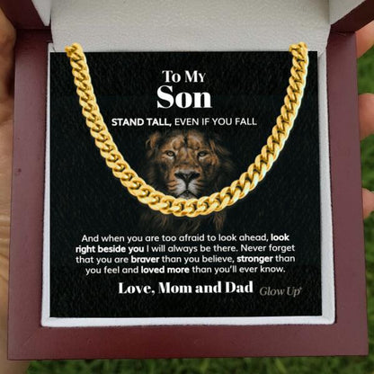 Pamaheart- Personalized Cuban Link Chain - To My Son, Gift For Man, Husband, Gift For Birthday, Christmas
