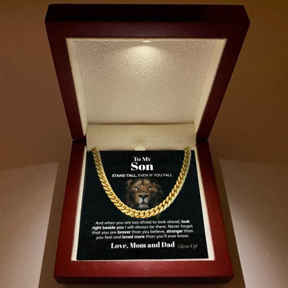 Pamaheart- Personalized Cuban Link Chain - To My Son, Gift For Man, Husband, Gift For Birthday, Christmas