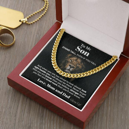 Pamaheart- Personalized Cuban Link Chain - To My Son, Gift For Man, Husband, Gift For Birthday, Christmas
