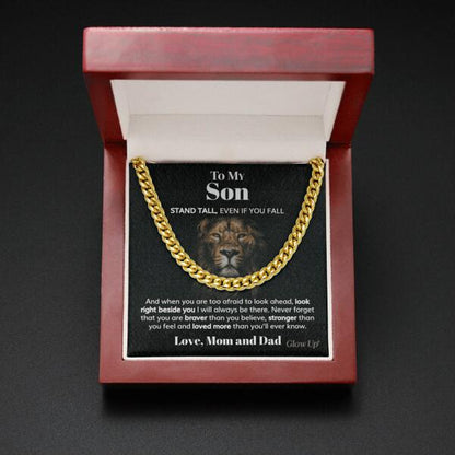 Pamaheart- Personalized Cuban Link Chain - To My Son, Gift For Man, Husband, Gift For Birthday, Christmas