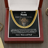 Pamaheart- Personalized Cuban Link Chain - To My Son, Gift For Man, Husband, Gift For Birthday, Christmas