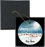 Our First Christmas In Our New Home Ornaments  - Christmas Wedding Decoration Gift For New Home New Homeowner New Apartment Christmas Ornaments ,White Christmas Ornaments