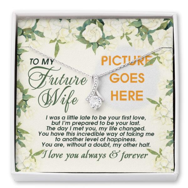 Personalized Valentine Girlfriend Alluring Beauty Necklace To The Future Gift For Girlfriend Custom Family Gift F58