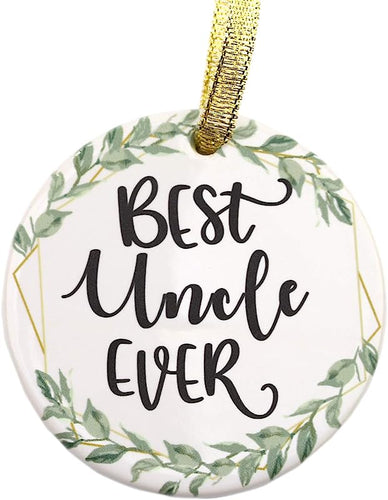 Personalized Ornaments For Uncle, Best Uncle Ever Ornament, Uncle, Uncle Gifts From Niece, Nephew, Uncle Gift Ideas
