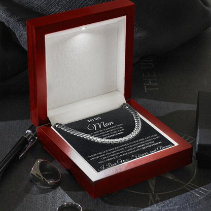 To my Man - You complete me - Personalized Cuban Link Chain necklace, Gift For Man, Husband, Gift For Birthday, Christmas