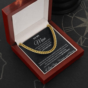To my Man - You complete me - Personalized Cuban Link Chain Necklaces Gift For Man Husband Gift For Birthday