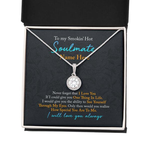 Personalized Valentine Eternal Hope Necklace To My Smokin Hot Wife Gift For Wife Custom Family Gift F105