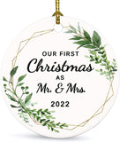 Wedding Gifts For Couples Unique , Wedding Gifts For Couples, Our First Christmas As Mr And Mrs Ornament ,Newlywed Personalized Unique 1St Bridal Shower Gifts For Couple Bride And Groom