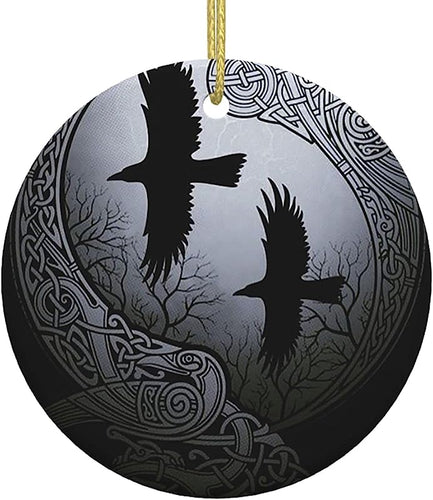 Christmas Tree Decorative Hanging-Round( 1 Piece)- Xmas Tree Ornaments For Holiday, Party, Living Room, Outdoor Indoor Decor