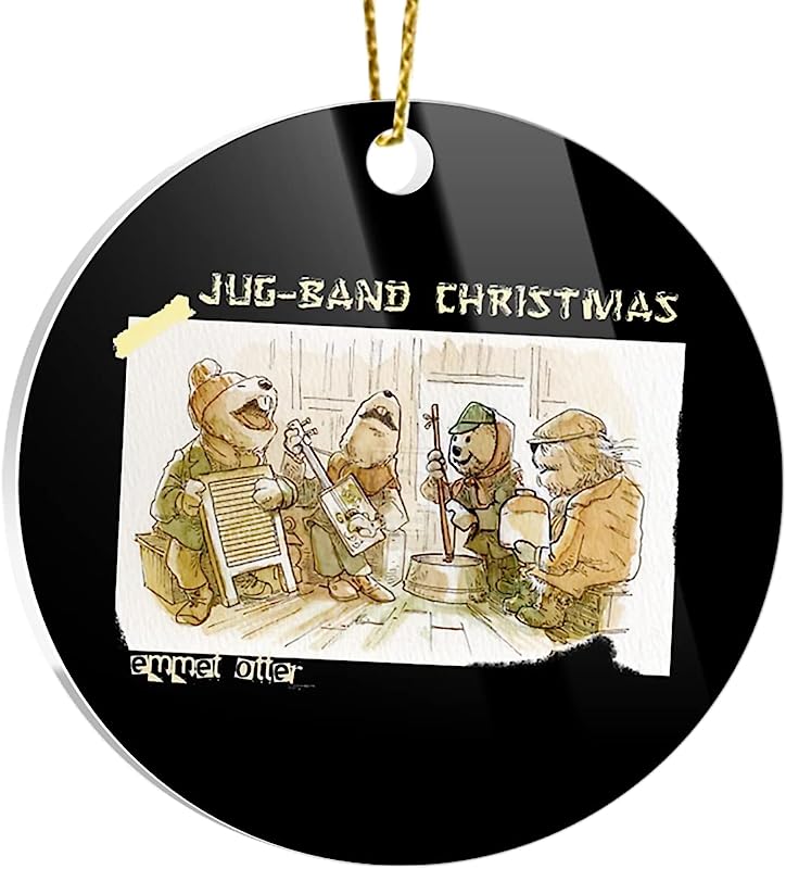 Ornaments Christmas Tree Emmet Circle Otter Decor Jug Acrylic Band X-Mas Shirt Home For Holidays, Party Decoration, Tree Ornaments, And Events