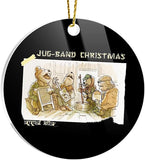 Ornaments Christmas Tree Emmet Circle Otter Decor Jug Acrylic Band X-Mas Shirt Home For Holidays, Party Decoration, Tree Ornaments, And Events