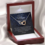 Wedding Necklace Gift Generic Interlocking HeartsMother Of The Groom Gift From Son To Mom Wedding Gift From Son