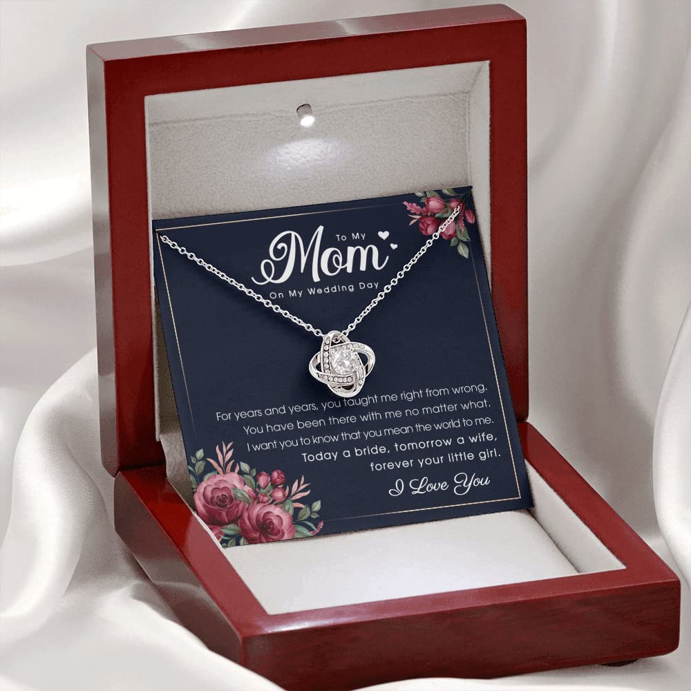 Wedding Necklace Gift - To Mom on My Wedding Day Alluring Beauty Necklace Mother of the Bride Gifts From Daughter