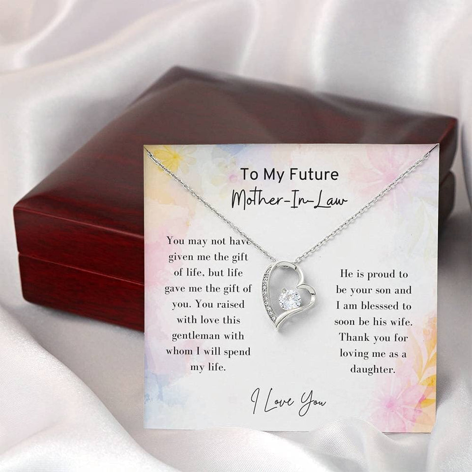 To My Future Mother-In-Law - Forever Love Necklace, Mother-In-Law Gift, Mother Of The Groom, Future Mom, Mother Of The Bride