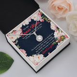 Personalized Mom Eternal Hope Necklace To My Bonus Mom For Stepmom Mother-in-law Necklace Mother's Day Gift F115