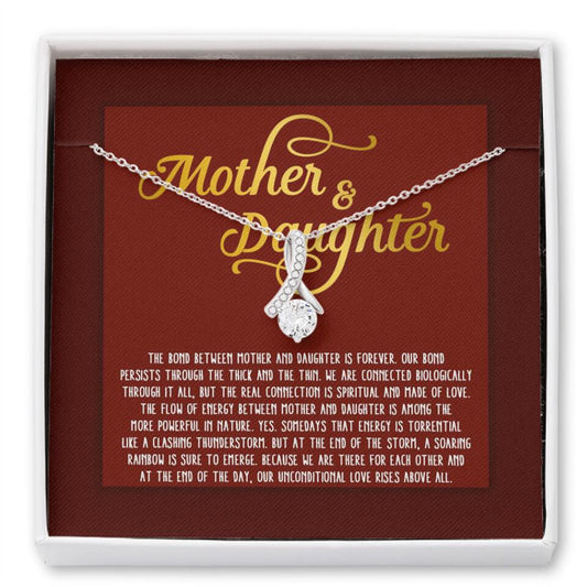 Personalized Mom Alluring Beauty Necklace The Bond Between Mother Daughter Gift For Mom Custom Family Gift F127