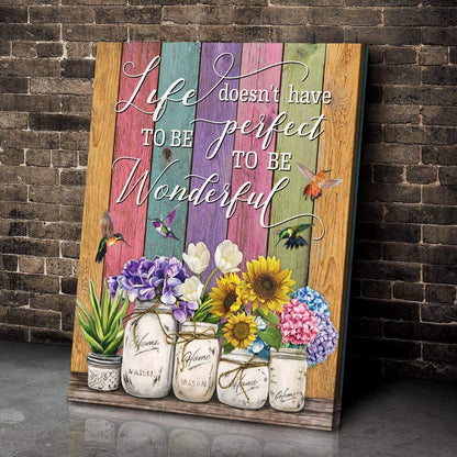 Wonderful Hummingbird Wall Art Canvas