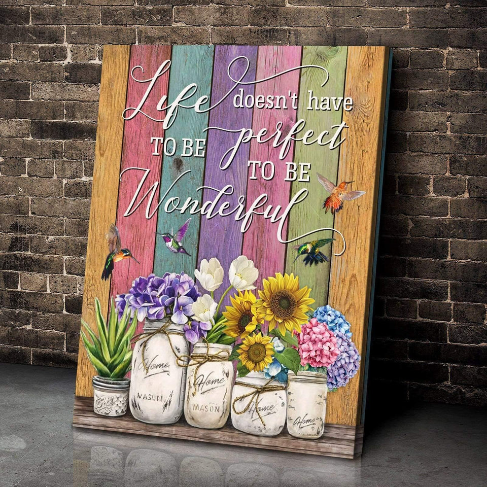 Wonderful Hummingbird Wall Art Canvas