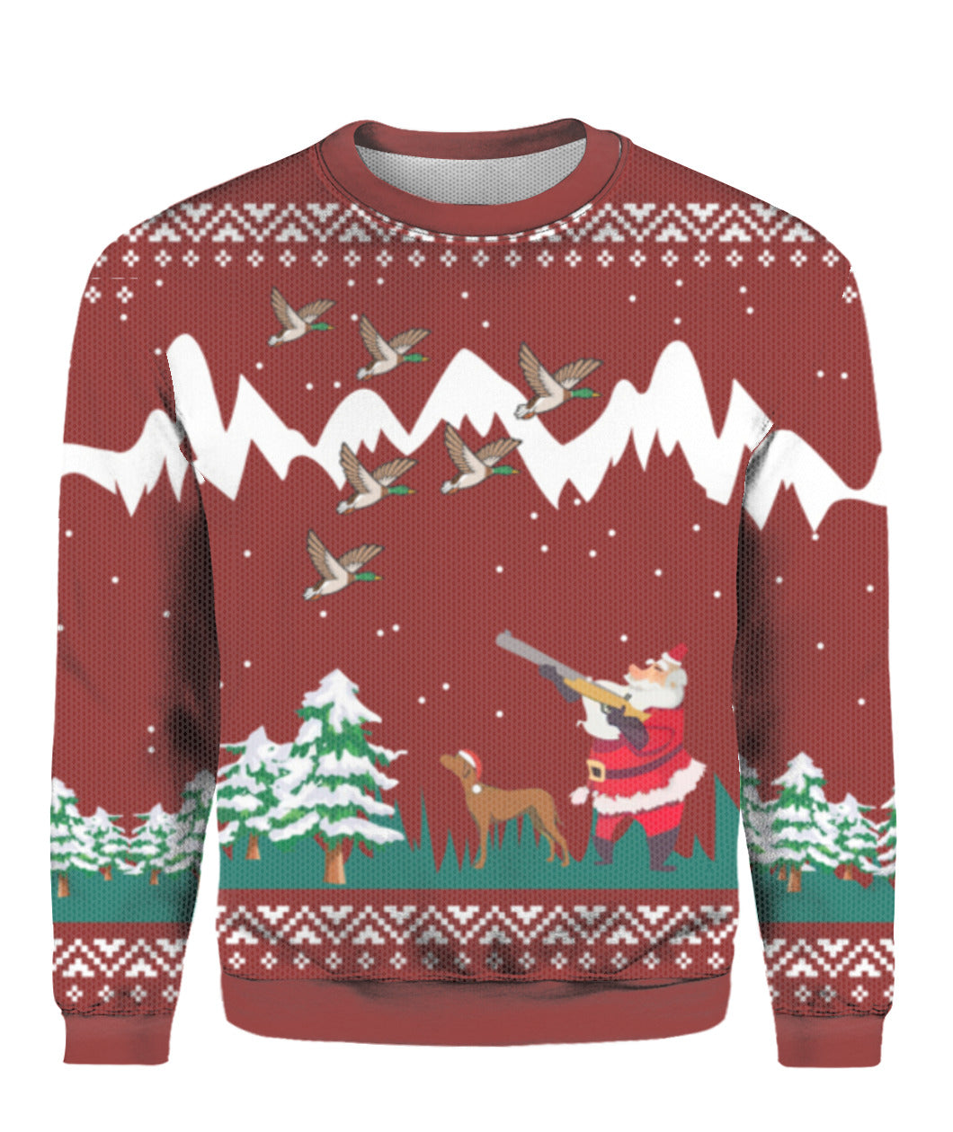Duck Hunting Christmas Ugly Christmas Sweater | For Men & Women | UH1044