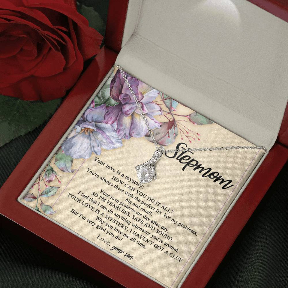 StepMother Necklace Your love Is a mystery, I haven't got a clue Alluring Beauty Necklace XL045F