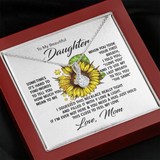 To My Beautiful Daughter Necklace I Love You Alluring Beauty Necklace LX038A