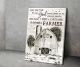 So God Made A Farmer Farm Canvas Wall Art