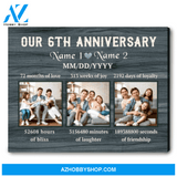 6th Wedding Anniversary Gifts For Husband For Wife Custom Anniversary Gifts Ohcanvas