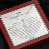 Daughter-In-Law Necklace, To My Daughter-In-Law Necklace for You Love The Man Who is My Son, Necklace for Daughter-In-Law, Alluring Beauty Necklace - TGV