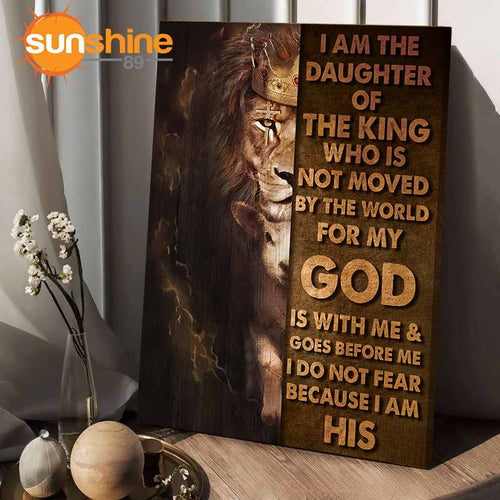 Lion I Am The Daughter Of The King - Matte Canvas