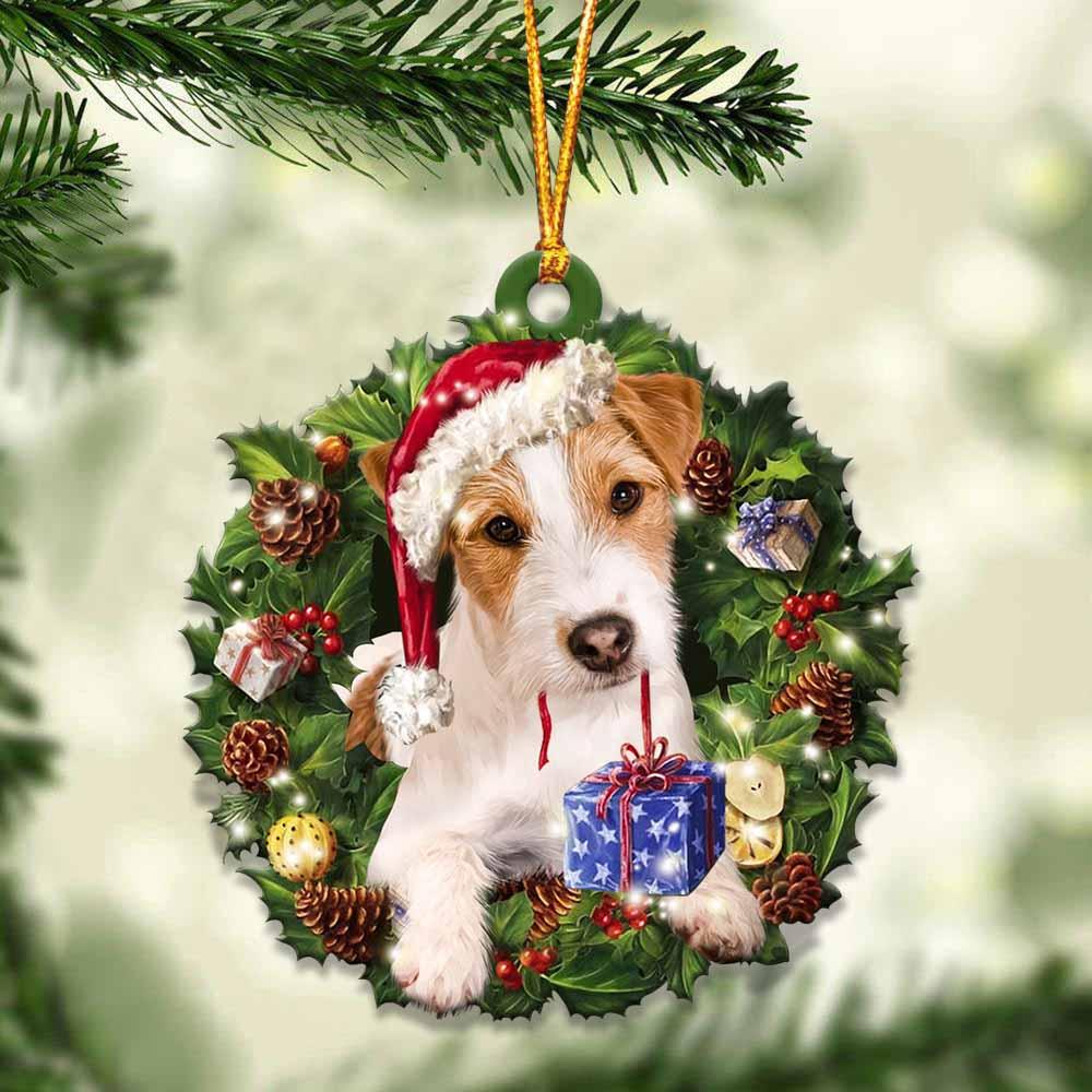 Parson Russell and Christmas gift for her gift for him gift for Parson Russell lover ornament, Christmas Ornament
