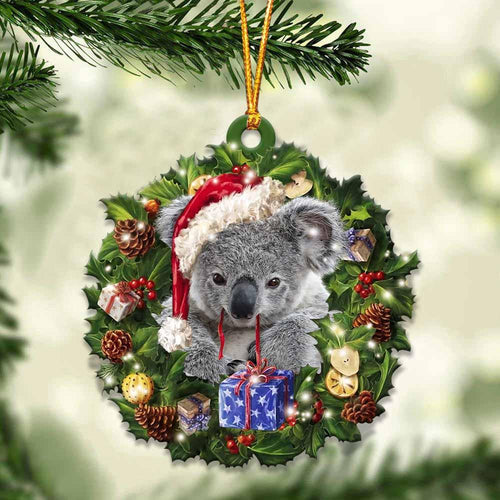 Koala and Christmas gift for her gift for him gift for Koala lover ornament, Christmas Ornament, Car Ornament