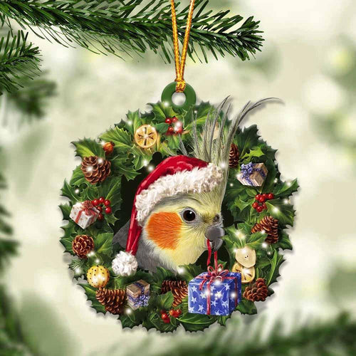 Cockatiel And Christmas Gift For Her Gift For Him Gift For Cockatiel Lover Ornament