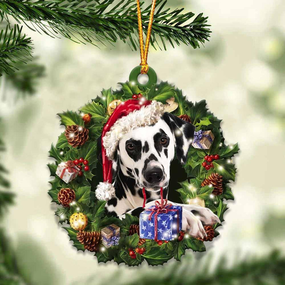 Dalmatian and Christmas gift for her gift for him gift for Dalmatian lover ornament, Christmas Ornament