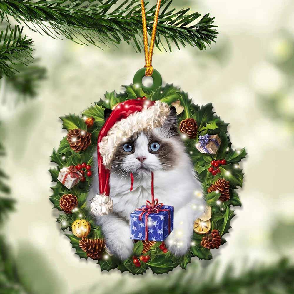 Ragdoll and Christmas gift for her gift for him gift for Ragdoll lover ornament, Christmas Ornament