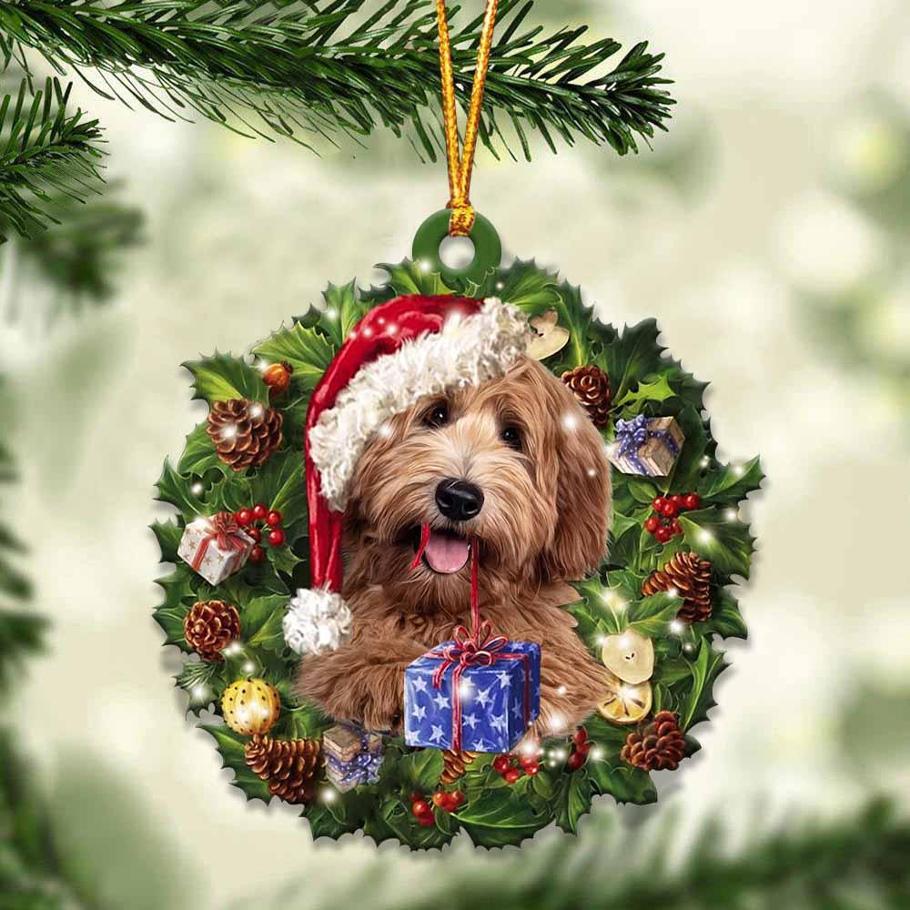 Labradoodle and Christmas gift for her gift for him gift for Labradoodle lover ornament, Christmas Ornament