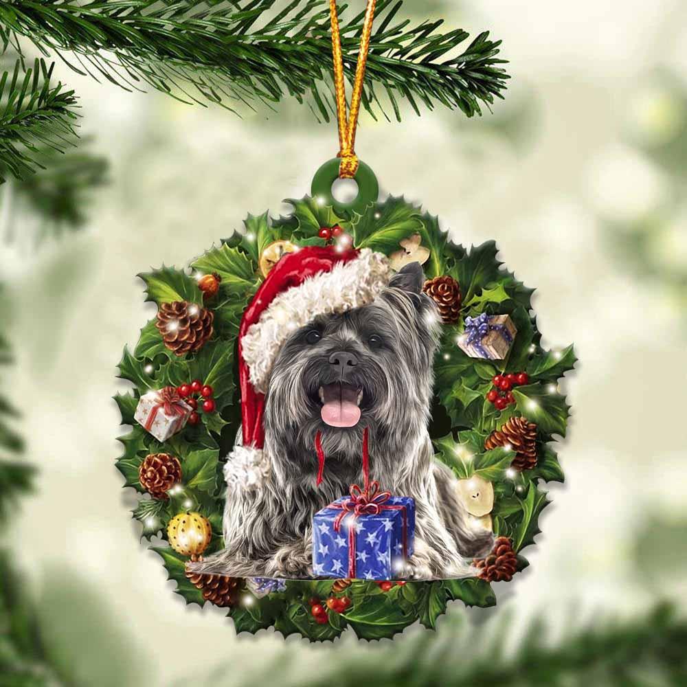 Cairn Terrier and Christmas gift for her gift for him gift for Cairn Terrier lover ornament, Christmas Ornament