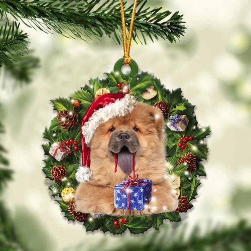Chow Chow and Christmas gift for her gift for him gift for Chow Chow lover ornament, Christmas Ornament