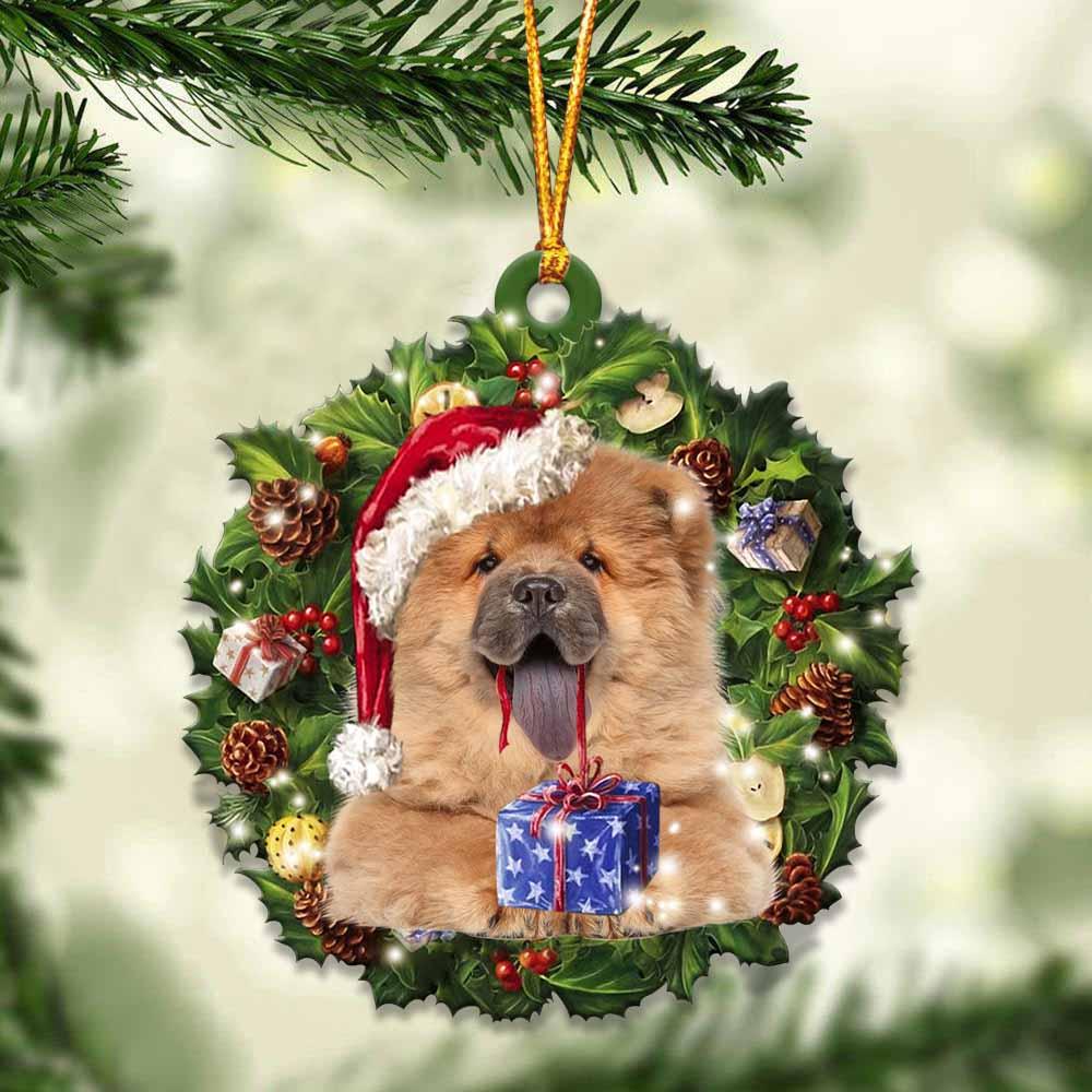 Chow Chow and Christmas gift for her gift for him gift for Chow Chow lover ornament, Christmas Ornament