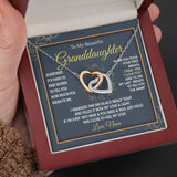 To My Beautiful Daughter Granddauter Necklace Gift From Mom Dad Grandma Papa - I'd use the last breath to tell you I Love you - Personalized Love Knot, Eternal Hope, Alluring Beauty Necklace 052A - TGV