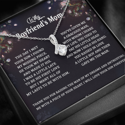 To My Boyfriend's Mom Necklace Gift The day I met your son I found my missing piece Alluring Beauty Necklace 345F - TGV