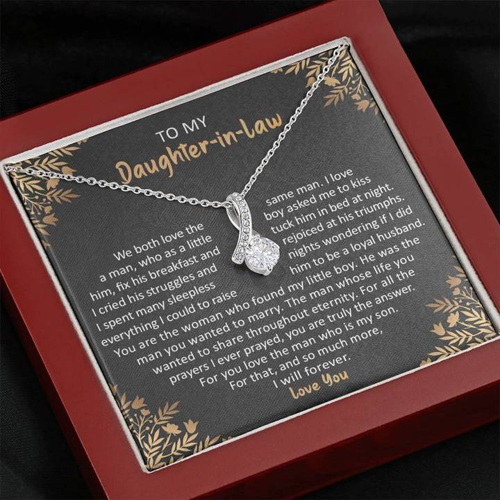 To My Daughter-In-Law Necklace - For You Love The Man Who Is My Son - Alluring Necklace - TGV