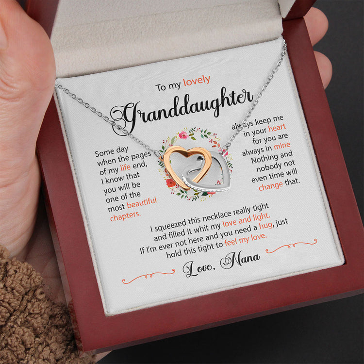 To My Lovely Daughter Granddaughter Necklace Gift - You will be one of the most beautiful chapters Love Knot Necklace, Alluring Beauty Necklace, Turtle Necklace, Sunflower Necklace 355A - TGV